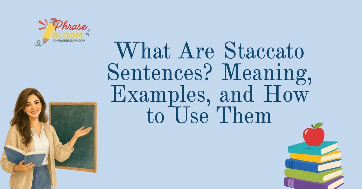 What Are Staccato Sentences