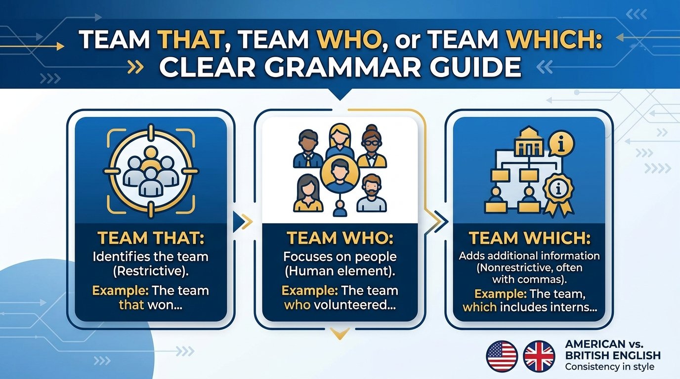 Team That, Team Who, or Team Which