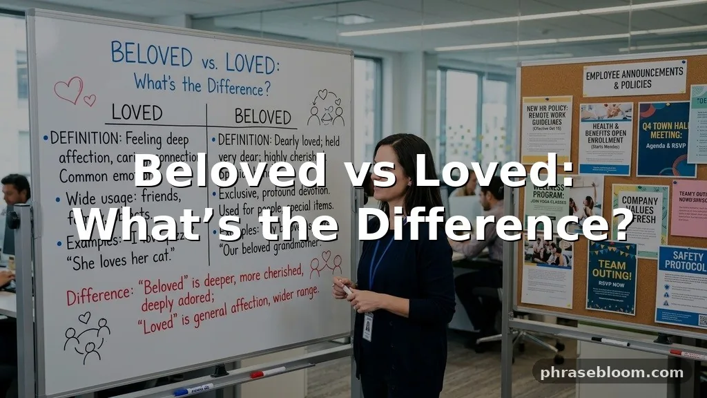 Beloved vs Loved: What’s the Difference?