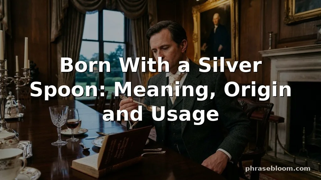 Born With a Silver Spoon: Meaning Explained