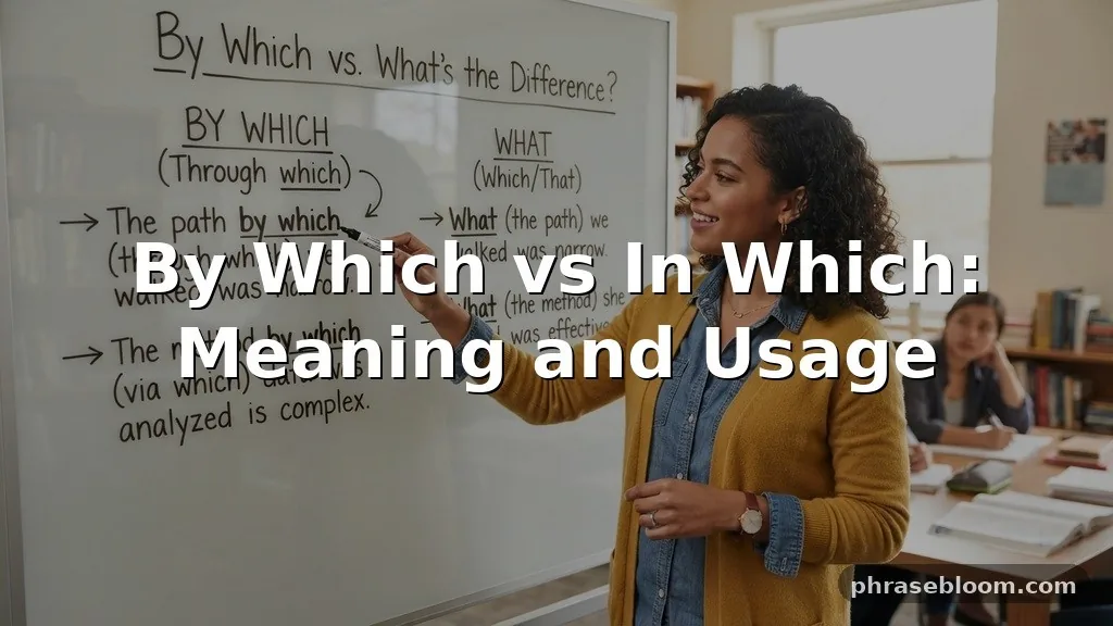 By Which vs In Which: What’s the Difference?