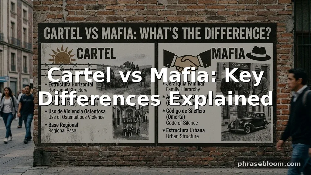 Cartel vs Mafia: What’s the Difference?