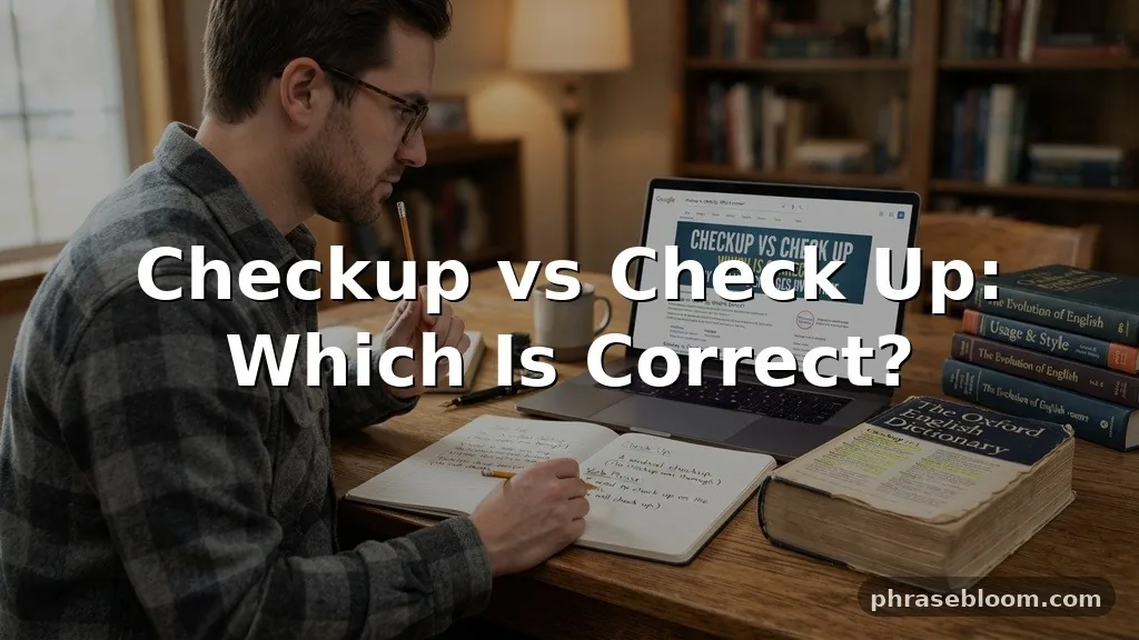 Checkup vs Check Up: Which Is Correct?