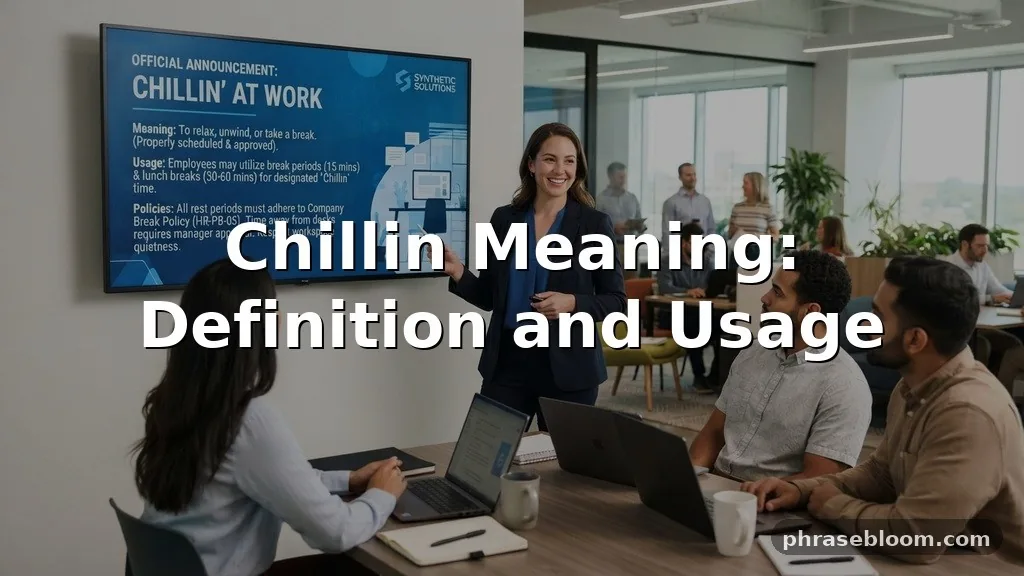 Chillin Meaning: Definition and Usage