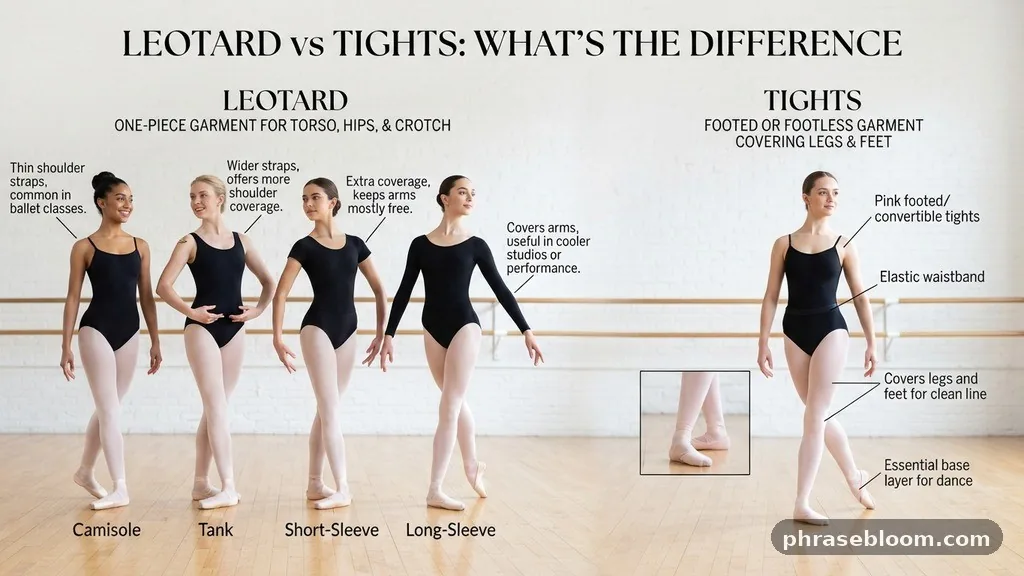 Common leotard styles - Leotard vs Tights: What’s the Difference?