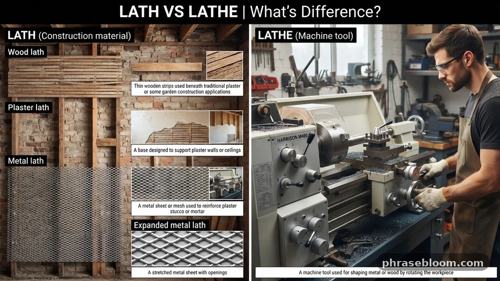 Common types of lath - Lath vs Lathe: What’s the Difference?