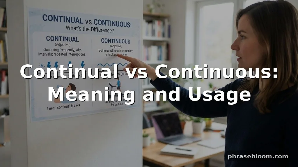Continual vs Continuous: What’s the Difference?