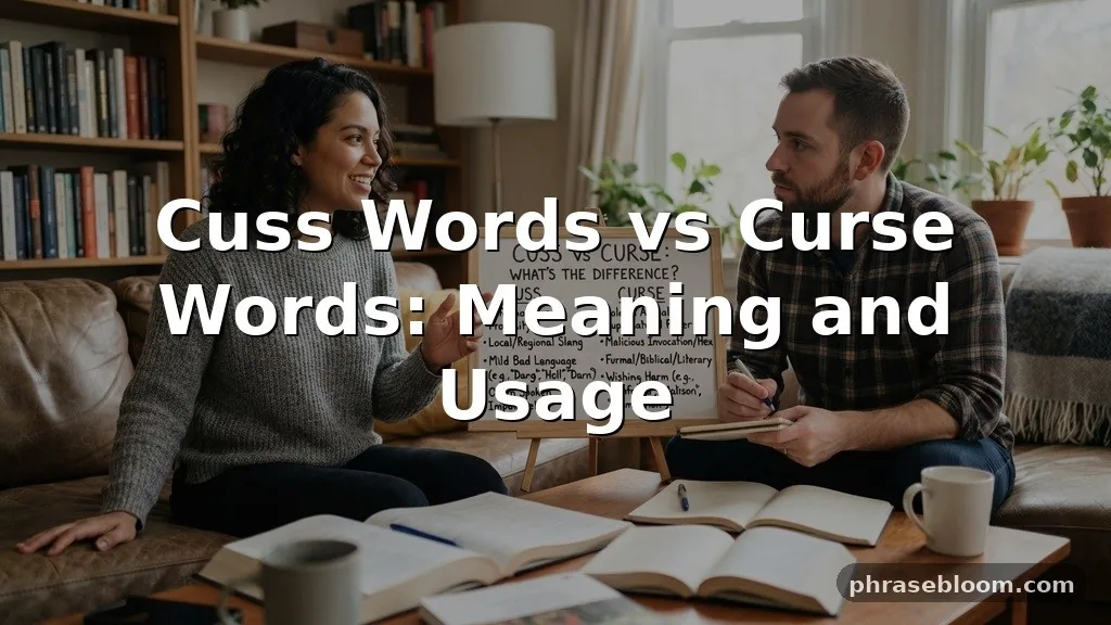 Cuss Words vs Curse Words: What’s the Difference?