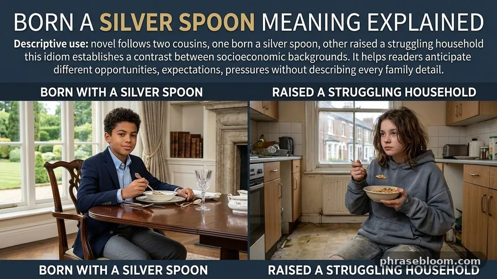 Descriptive use - Born With a Silver Spoon: Meaning Explained