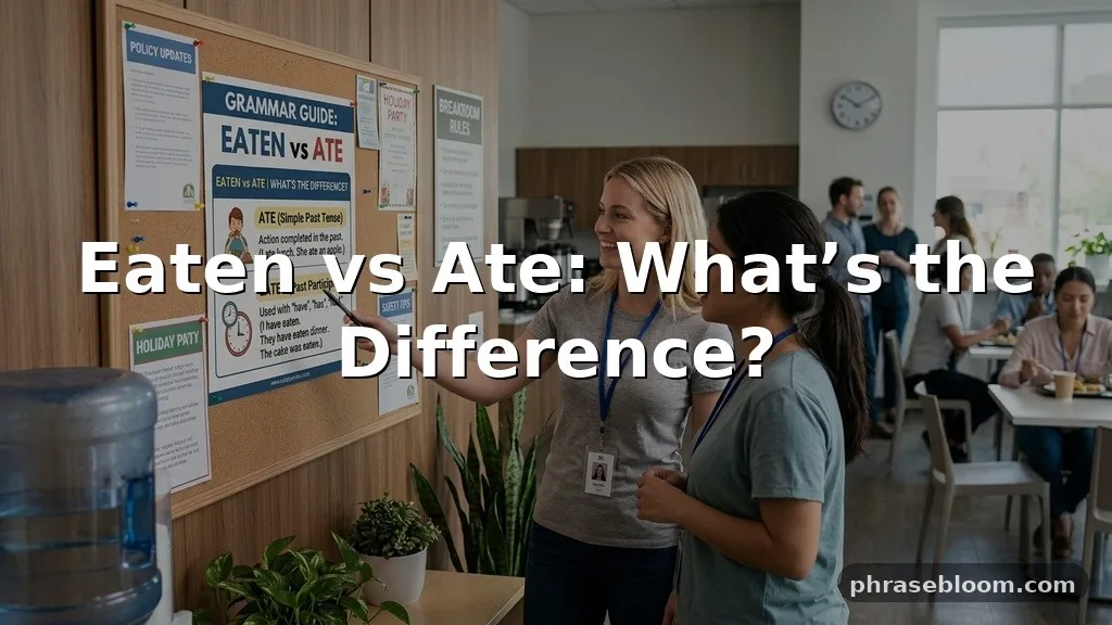 Eaten vs Ate: What’s the Difference?