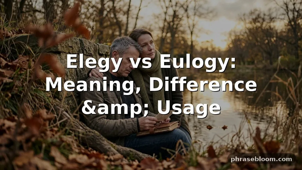 Elegy vs Eulogy: What’s the Difference?