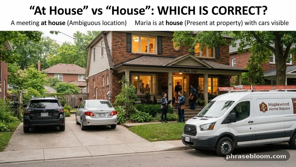 Examples of “At the House” - At the House vs In the House: Which Is Correct?