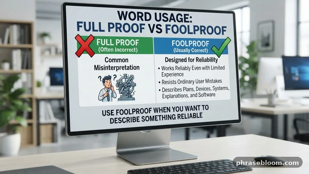 Foolproof Is Usually the Correct Word - Full Proof vs Foolproof: Which Is Correct?