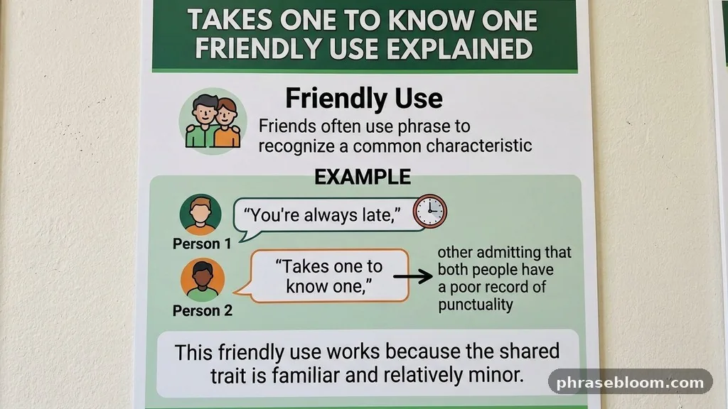 Friendly use - “Takes One to Know One”: Meaning Explained