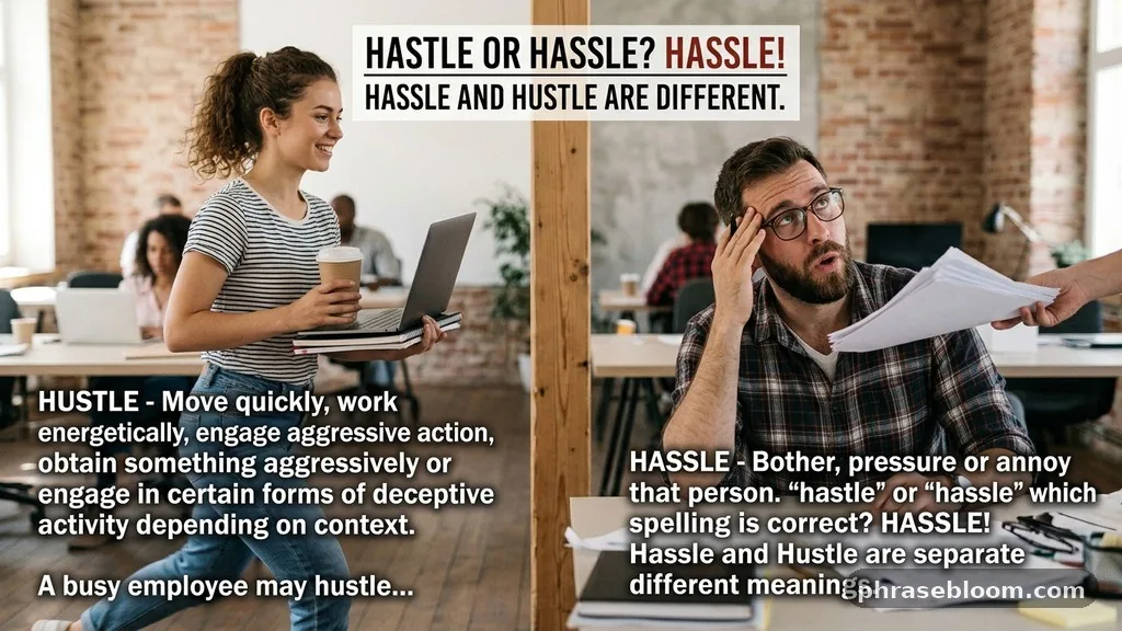 Hassle and Hustle Are Different Words - Hastle or Hassle: Which Spelling Is Correct?