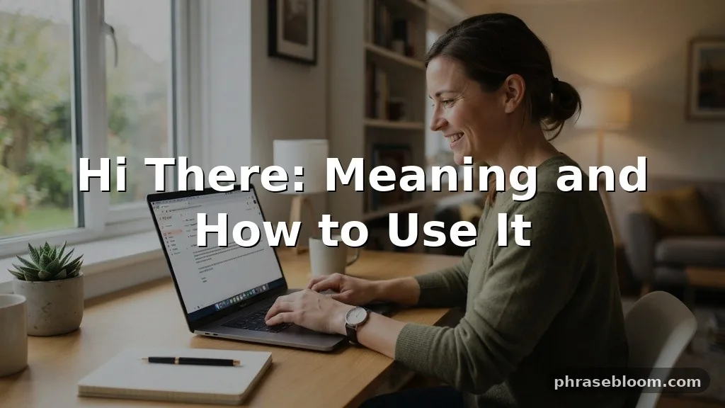 Hi There: Meaning and How to Use It