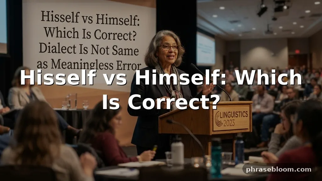 Hisself vs Himself: Which Is Correct?