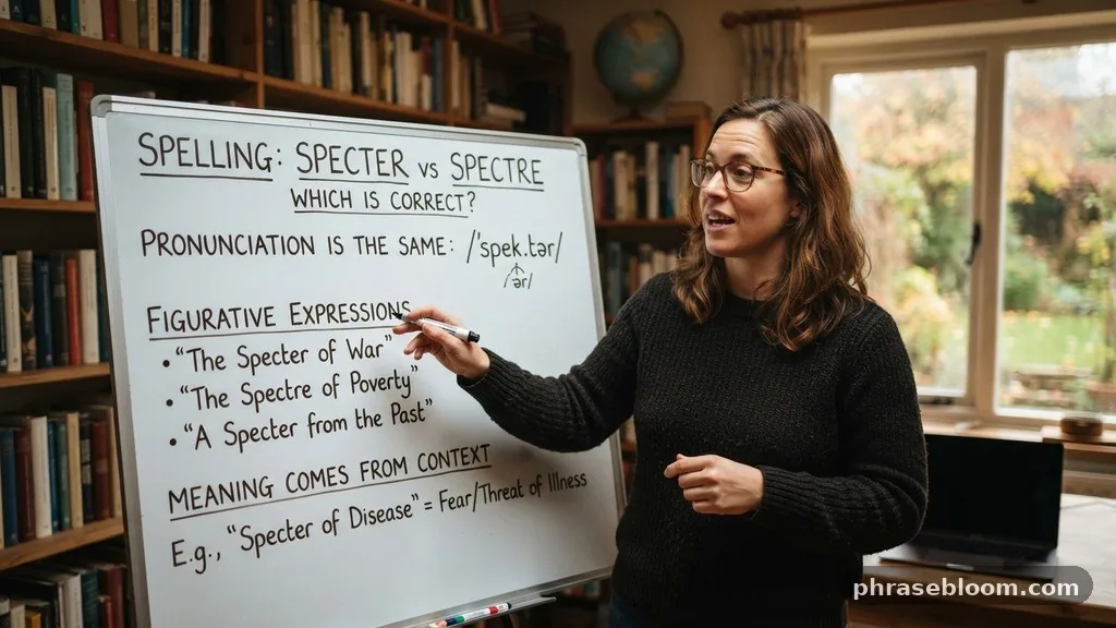 How the Word Sounds in Figurative Expressions - Specter vs Spectre: Which Spelling Is Correct?