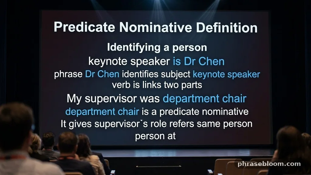 Identifying a person - Predicate Nominative: Definition and Examples