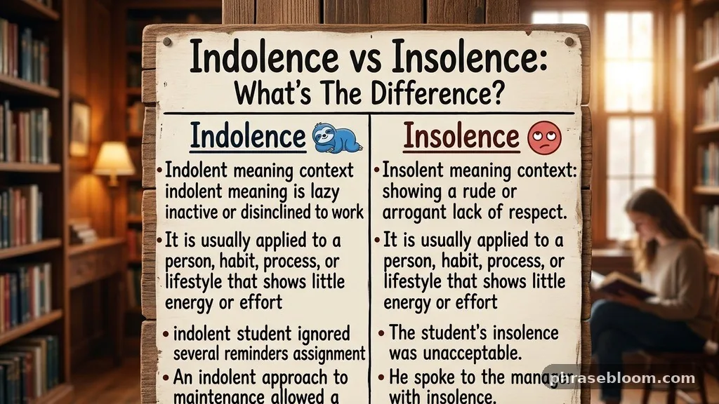 Indolent meaning in context - Indolence vs Insolence: What’s the Difference?