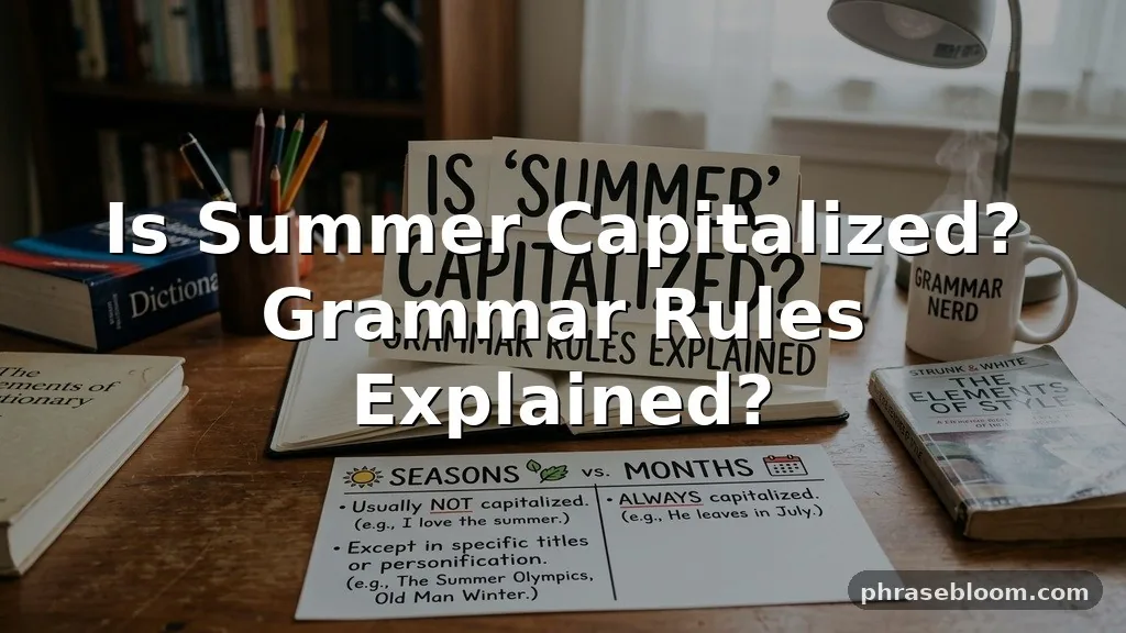 Is Summer Capitalized? Grammar Rules Explained