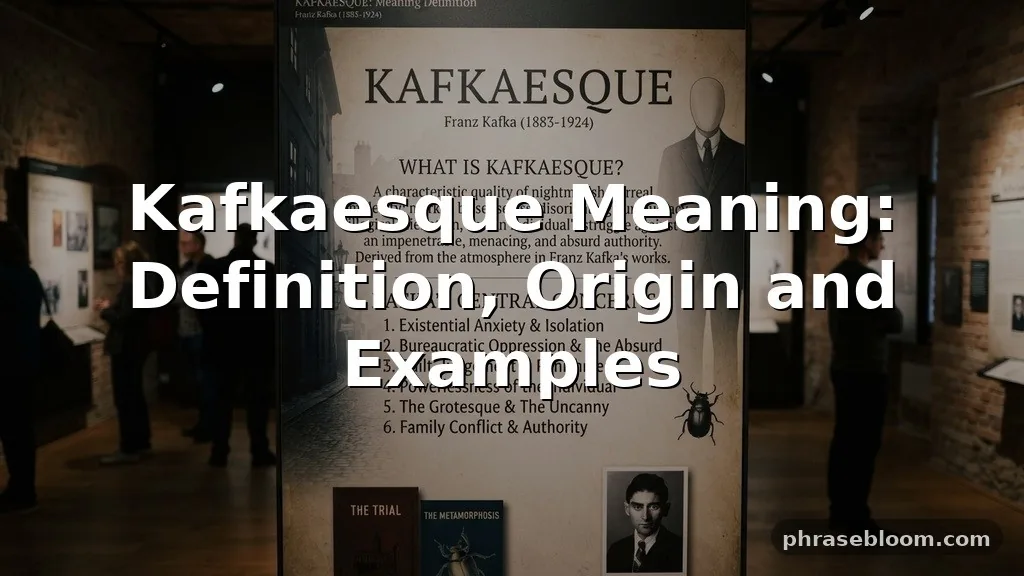 Kafkaesque Meaning: Definition and Examples