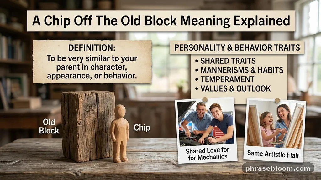 “Like Mother, Like Daughter” - A Chip Off the Old Block: Meaning Explained