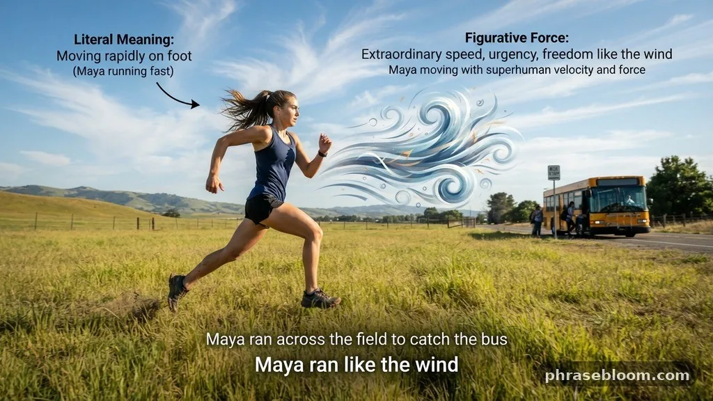 Literal and Figurative Meaning - Run Like the Wind: Meaning and Examples