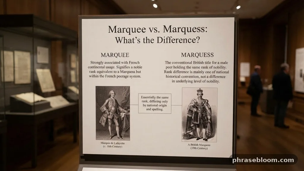 Marquis and Marquess - Marquee vs Marquis: What’s the Difference?