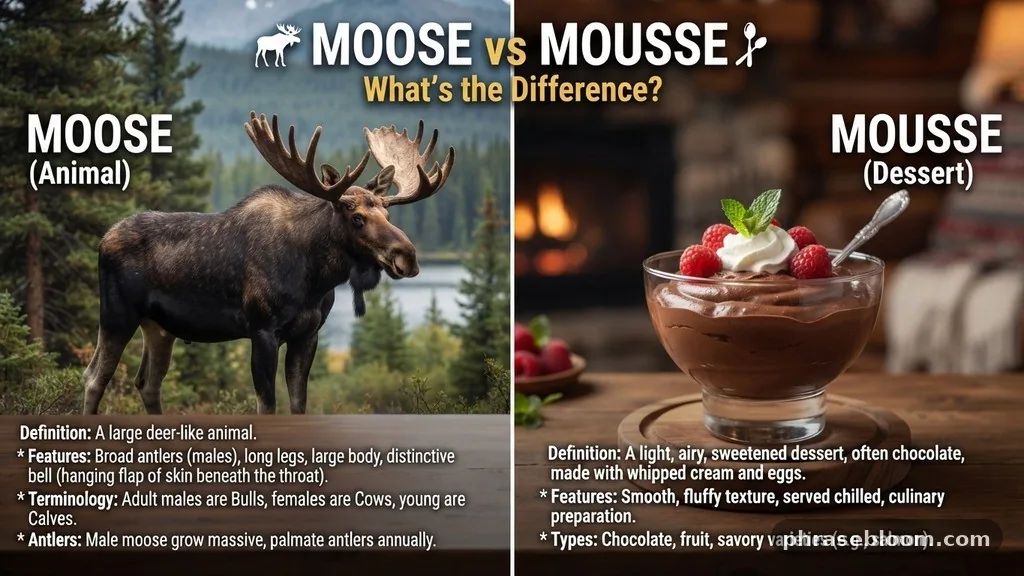 Moose Definition and Animal Features - Moose vs Mousse: What’s the Difference?