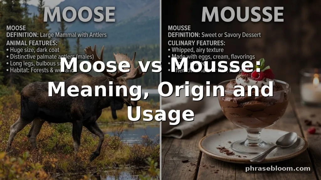 Moose vs Mousse: What’s the Difference?