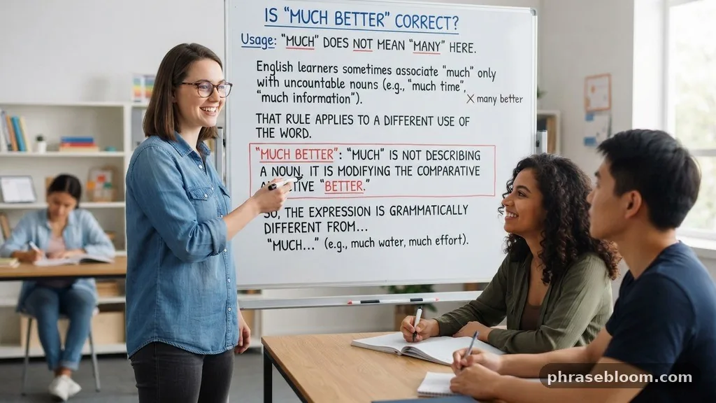 “Much” Does Not Mean “Many” Here - Is “Much Better” Correct? Meaning and Usage