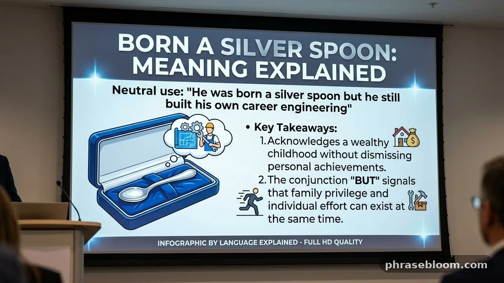 Neutral use - Born With a Silver Spoon: Meaning Explained