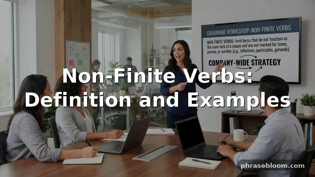 Non-Finite Verbs: Definition and Examples