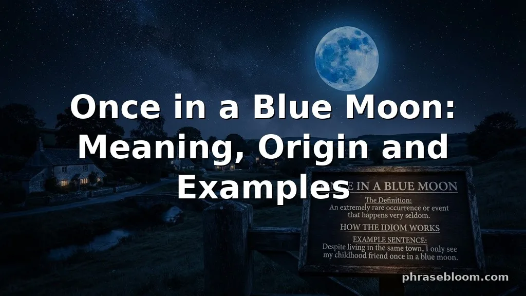 Once in a Blue Moon: Meaning and Examples