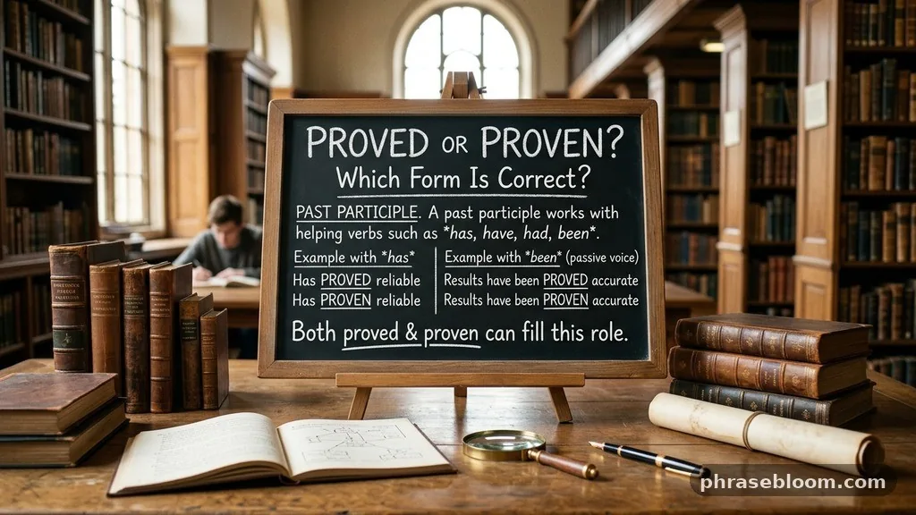 Past participle - Proved or Proven: Which Form Is Correct?