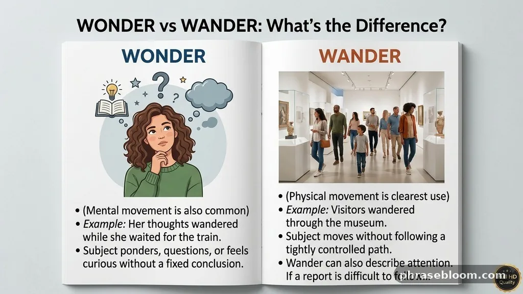 Physical and mental uses - Wonder vs Wander: What’s the Difference?