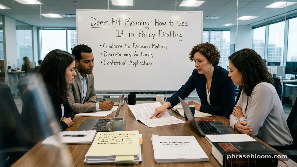 Policies and announcements - Deem Fit: Meaning and How to Use It