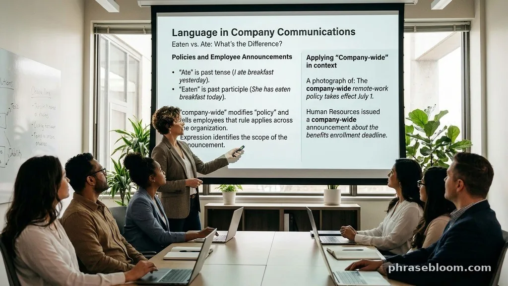 Policies and employee announcements - Eaten vs Ate: What’s the Difference?
