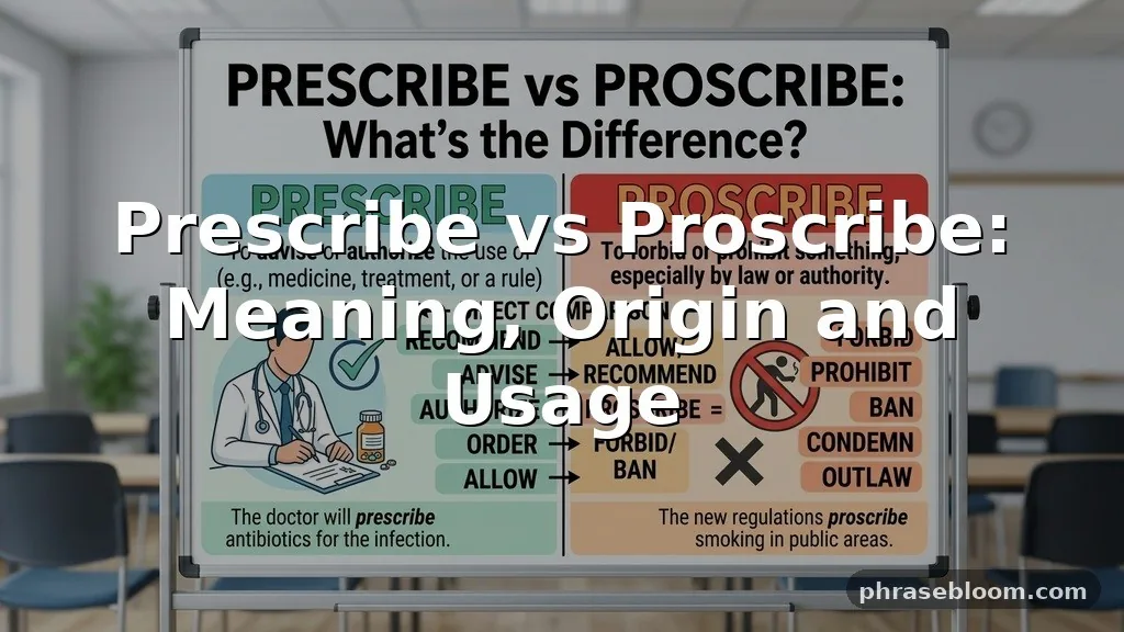 Prescribe vs Proscribe: What’s the Difference?