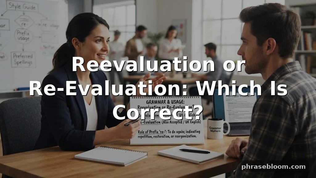 Reevaluation or Re-Evaluation: Which Is Correct?