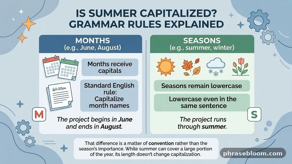 Seasons Compared With Months - Is Summer Capitalized? Grammar Rules Explained