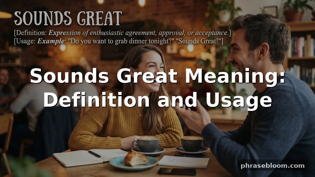 Sounds Great Meaning: Definition and Usage
