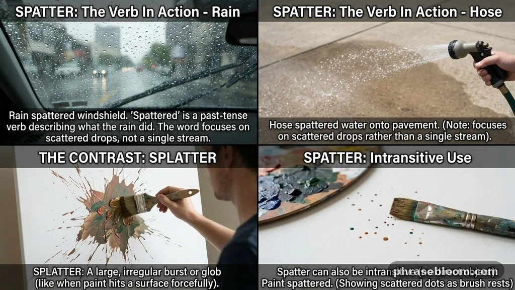 Spatter as a verb - Spatter vs Splatter: What’s the Difference?