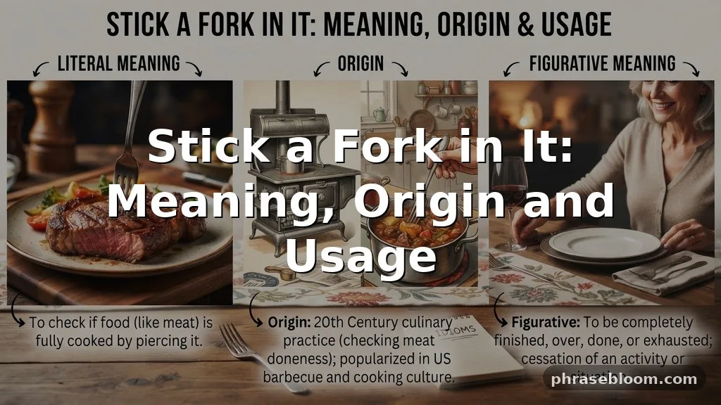 Stick a Fork in It: Meaning and Origin