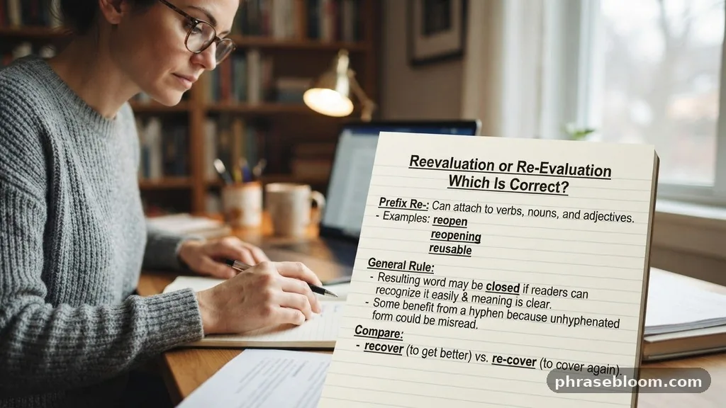 The role of the prefix re- - Reevaluation or Re-Evaluation: Which Is Correct?