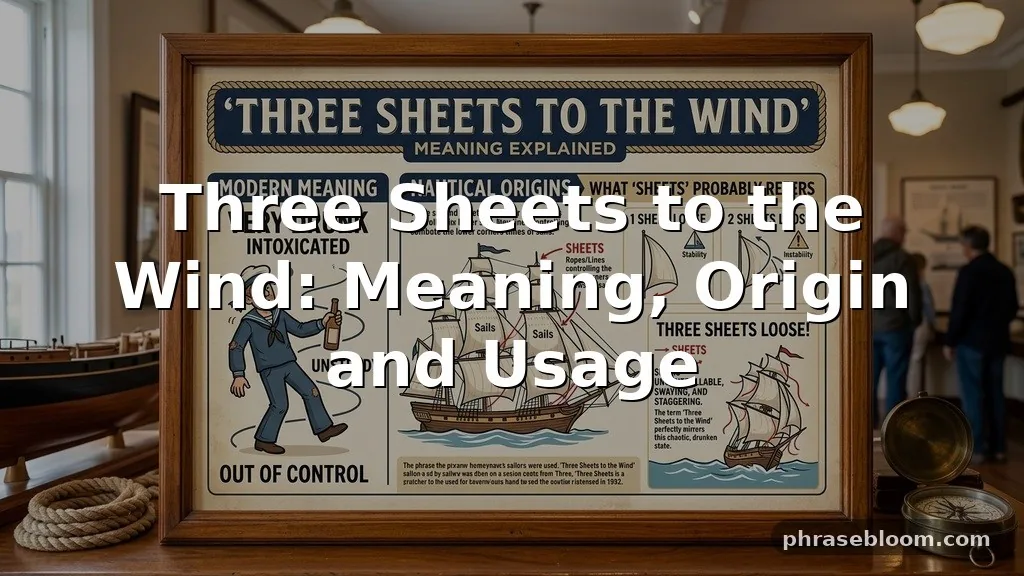 Three Sheets to the Wind: Meaning Explained