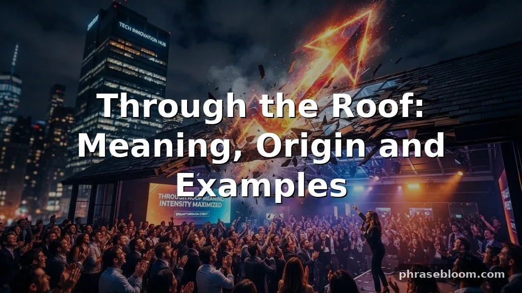 Through the Roof: Meaning and Examples