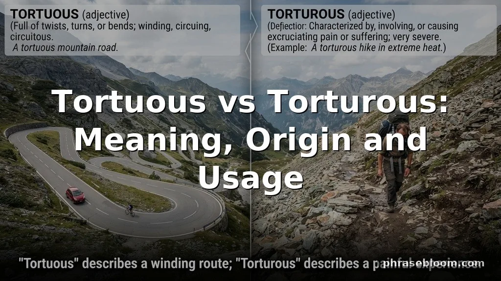 Tortuous vs Torturous: What’s the Difference?