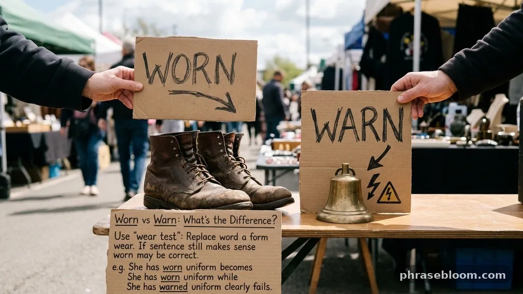 Use the wear test - Worn vs Warn: What’s the Difference?
